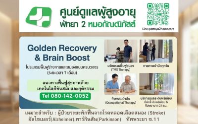 โปรแกรมฟื้นฟู #TMS_คลื่นแม่เหล็กไฟฟ้า& #กายภาพบำบัดเข้มข้น ผู้ป่วย #หลอดเลือดสมอง #Stroke #อัลไซเมอร์ #พาร์กินสัน แบบครบวงจร (ระยะเวลา 1 เดือน)